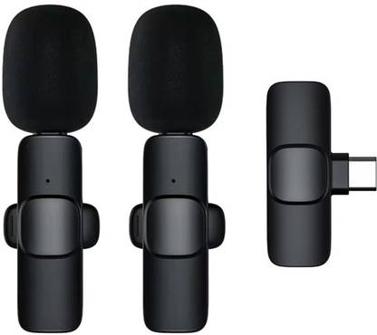 WRADER K9 Wireless Mic for Youtube Compatible with Type C Mobiles Mic for Recording Microphone