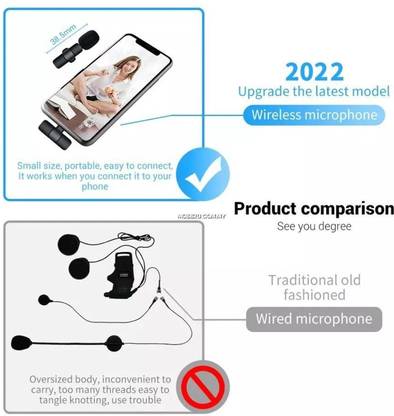SSUPRENO Dual Receivers (2 - Mics, 1 Input) Wireless Collar Microphone Microphone