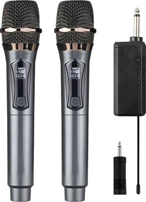 MOOZMOB Wireless Ultra High Frequency Microphones System for Stage Live Show Performance Microphone