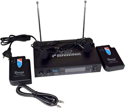 KH Microphone 2 pc System Set with 2 Transmitter,1 receiver, Best for Presentation Microphone