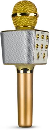 VRJTEC Portable Bluetooth Karaoke Mic with Speaker, Audio Recording, Advance Features Microphone