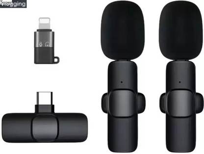 Stybits S425 Ultra K9 Dual Collar Mic IOS/Android Type C Mic Black(pack of 1) Microphone