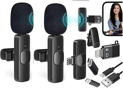 FITRIC K9 Wireless Microphone for Clear Audio, Vlogging, Streaming & Recording Microphone