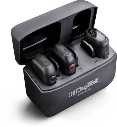 DIGITEK DWM-102 Professional Wireless Microphone System for Smartphone & DSLR Cameras Microphone