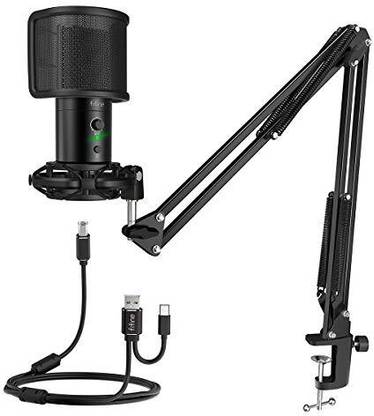 FIFINE(Refurbished)T683 USB Mic Kit for Live Streaming with Arm Stand Mute Button & Gain