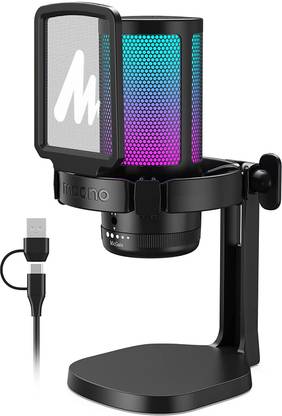 MAONO DM20 Black USB Gaming RGB Gamer Wave Condenser RGB Microphone