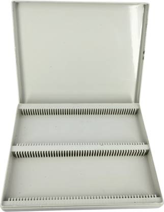 Bos Medicare Surgical Compact Design Product Scientific and Laboratory Slide Storage Box 100 capacity Microscope Slide Box