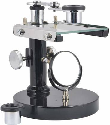 Droplet Dissecting Microscope comp. with Brass fitting round base with 2 Eye-piece [10X, 20X] Microscope Slide Box
