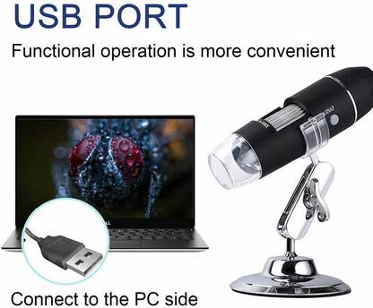 AS TOOL CENTER 1000x USB Portable Digital Microscope / Dermascope / Endoscope Microscope Slide Box
