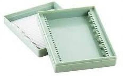 KALPATRU SCIENTIFIC Plastic Slide Box for 25 Slides for Microscope Slides 1 BOX Microscope Slide Box