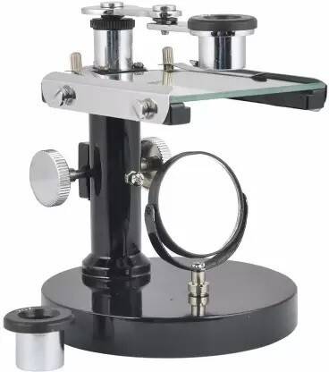 SSD Dissecting Microscope comp. with Brass fitting round base with 2 Eye-piece Microscope Slide Box