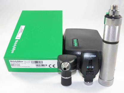 KASHSURG Diagnostic Set with Ophthalmoscope, Otoscope, Non Rechargeable Handle in Box Microscope Slide Box