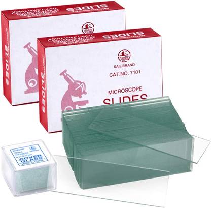 Jetflon Microscope Glass Slides 75 x 25 x 1.4 mm, Each 50 Pcs per box Pack of (4 box) Microscope Slide Box