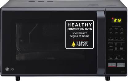 LG 28 L Health Plus Menu and Stainless Steel Cavity More Hygienic More Durable Convection Microwave Oven