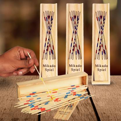 OYTRA 4 Sets of Mikado Sticks Game Mikado Sticks With Box