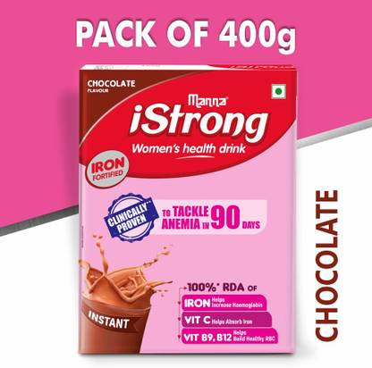 Manna iStrong Women Nutrition Drink Chocolate|Clinically Proven Tackle Anemia 90 Days*