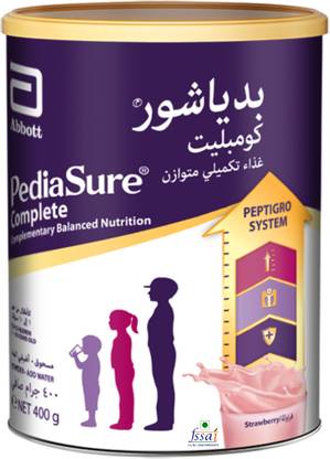 Pediasure Complete Peptigro System Strawberry, UAE-made Balanced Nutrition Drink(Imported)