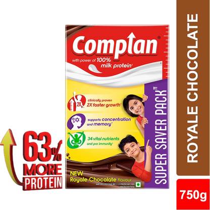 COMPLAN Nutrition Drink Powder for Children, Royale Chocolate Flavour, Carton