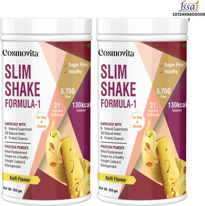 Cosmovita Nutritional Formula-1 Slim Shake for Weight Control & Management Ayurvedic Herbs