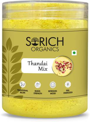 Sorich Organics Thandai Mix Powder for Milk Thandai Ready to Make Perfect Summer Drink Instant