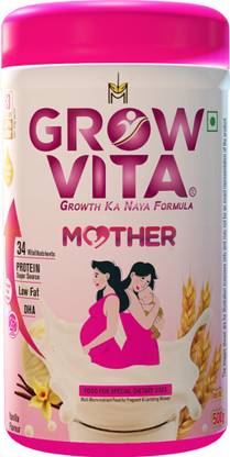 Grow Vita Growth ka Naya Formula Nutritious Protein Powder for Pregnant and lactating mothers,Vanilla Flavor