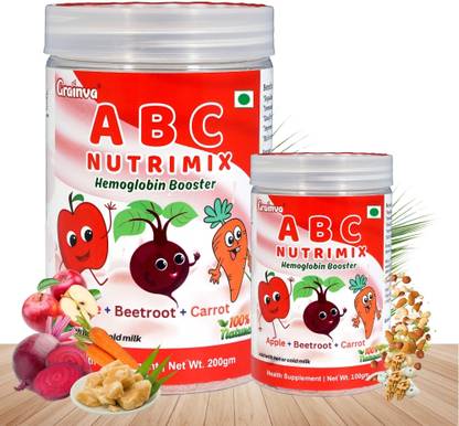 grainva ABC Nutri Mix Juice Malt Milk Powder For Kids & Adults