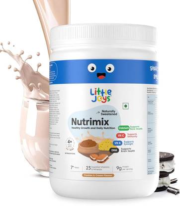 Little Joys Nutrimix for Kids 7-12 years | Cookies & Cream | Supports Weight & Height Gain