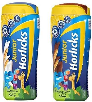 HORLICKS JR. VANILLA + JR. CHOCOLATE JAR