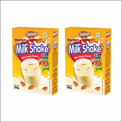 chaman Butterscotch Milkshake Powder 200G Pack Of 2 ( 200g × 2 = 400g )