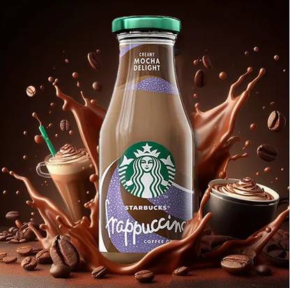 Starbucks Frappuccino Creamy Mocha Delight Chilled Coffee Drink (IMPORTED FROM USA)