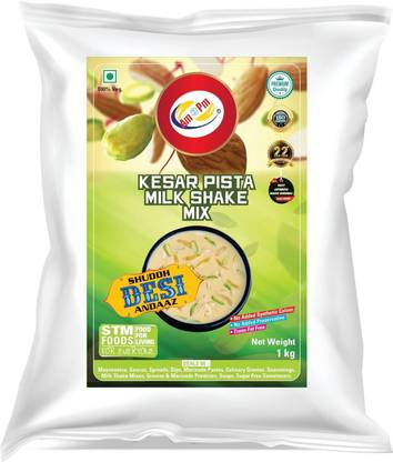 Am 2 Pm Keshar Pista Milkshake Mix, Silky Smoothy Flavoured Instant Premix Powder