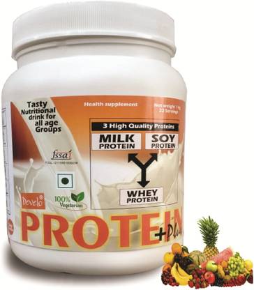 DEVELO Health Drink for Adults, Men & Women, Protein Plus - Mixed Fruit