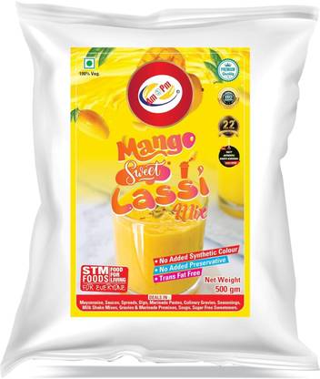 Am 2 Pm Mango Flavour Silky Smoothy Instant Lassi Premix Powder, Lassi Premix Powder