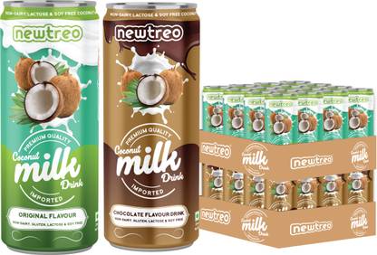 Newtreo Coconut Milk Drink Chocolate And Original Flavour | 24 x 250ml cans
