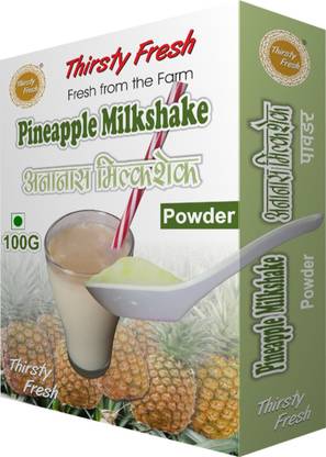 Thirsty Fresh Pineapple Milkshake Powder – Premix With Natural Ingredients