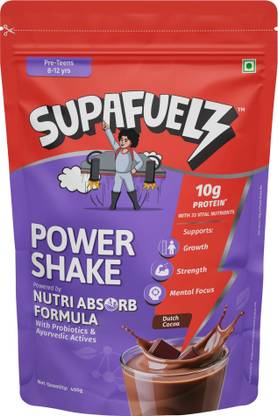 Supafuelz Power Shake for Kids (8-12Y) – 10g Protein, Immunity & Height Growth Drink
