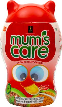 BRITISH LIFE SCIENCES PVT LTD Mums Care Organic baby cereal For 6 months Source of Protein&Fiber Ragi&Moongdal