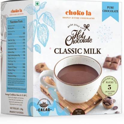 Choko La by Drinking Classic Milk Blend Drinking Chocolate Milk Hot Chocolate Mix Drink Chocolate Powder