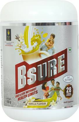 BRITISH LIFE SCIENCES PVT LTD Bsure Complete Nutrition Supplement Drink For The Entire Family Immunity Vanilla