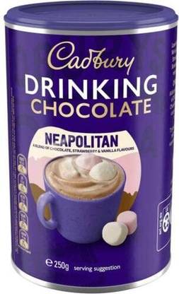 Cadbury Neapolitan Drinking Chocolate | Strawberry and Vanilla Flavor