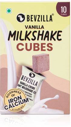 Bevzilla Instant Milkshake Cube - Vanilla Creme, 10 Cubes Pack, Date Palm Jaggery
