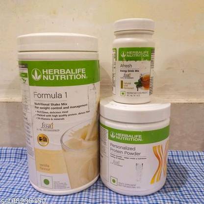HERBALIFE FORMLA 1 SHAKE VANILA,PROTEIN200GM AND TULSI AFRESH COMBO VANILA, TULSI Powder