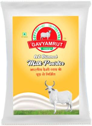 NAV. GAVYAMRUT Premium Skimmed  with Extra Protein 500Gm | No Added Preservatives Skimmed Milk Powder