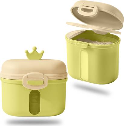 Bembika Milk Powder Storage Container with Scoop and Leveller- Green (240 g)