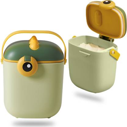 Bembika Milk Powder Storage Container with Scoop and Leveller- Green (800 ML)