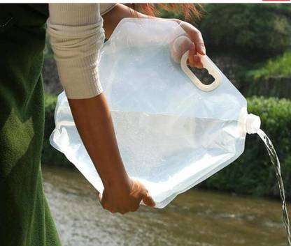 Keetoz 10L Folding Water Carrier: Outdoor Drinking Water Container for Sports,