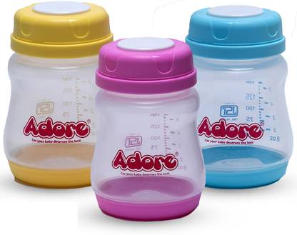 Adore Ahoy! Advanced Breast Milk Storage Bottles- BPA Free- Reusable- Baby Safe