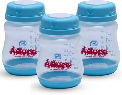 Adore Ahoy! Advanced Breast Milk Storage Bottles- BPA Free- Reusable- Baby Safe