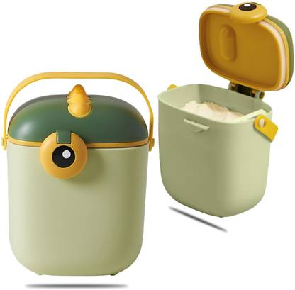 WOWCO Milk Powder Container with Scoop Leveller Travel-Friendly Feed Box
