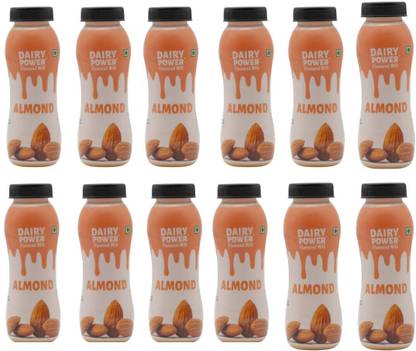 Dairy Power Flavoured Milk Almond 180 ml, Liquid,Milk Based Drink(Pack of 12)